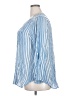 Indigo Rose Stripes Blue 3/4 Sleeve Button-Down Shirt Size 3X - photo 5