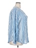 Indigo Rose Stripes Blue 3/4 Sleeve Button-Down Shirt Size 3X - photo 4