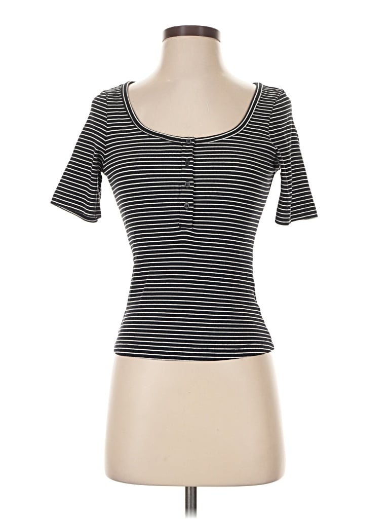 Pre-owned Cos Short Sleeve T-shirt In Black