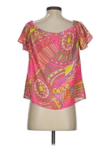 Alice & Trixie Short Sleeve Silk Top (view 2)