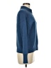 Wrap Solid Blue Turtleneck Sweater Size 8 - photo 4