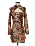 UNIF Animal Print Brown Cocktail Dress Size XS - photo 1