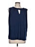 Amour Vert Blue Sleeveless Blouse Size L - photo 1