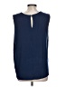 Amour Vert Blue Sleeveless Blouse Size L - photo 2