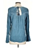 Altar'd State 100% Rayon Blue Long Sleeve Blouse Size S - photo 2