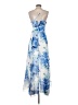 Sequin Hearts Floral Blue Cocktail Dress Size 5 - photo 2