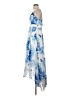 Sequin Hearts Floral Blue Cocktail Dress Size 5 - photo 5