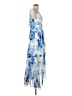 Sequin Hearts Floral Blue Cocktail Dress Size 5 - photo 4