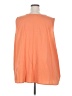 Roaman's 100% Polyester Orange Sleeveless Blouse Size 28 - photo 2