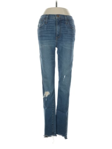 Madewell 10" High-Rise Skinny Jeans: Drop Step-Hem Edition (view 1)