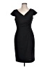 Ellen Tracy Solid Black Cocktail Dress Size 10 - photo 1