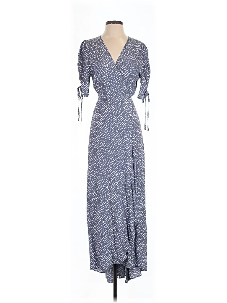 Pre-owned Auguste Casual Dress In Blue