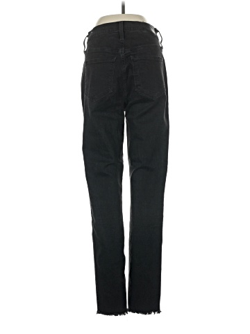 Madewell Tall 10" High-Rise Skinny Jeans in Berkeley Black: Button-Through Edition (view 2)