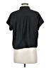 Rose + Olive 100% Polyester Black Short Sleeve Blouse Size M - photo 2
