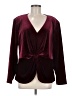 Patra Burgundy Long Sleeve Blouse Size M - photo 1