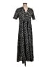 MNG Polka Dots Black Casual Dress Size 2 - photo 1