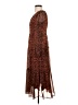 Ann Taylor LOFT 100% Polyester Animal Print Brown Casual Dress Size 0 - photo 5