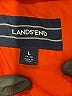 Lands' End 100% Nylon Solid Orange Raincoat Size 14 - 16 - photo 3