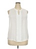 41Hawthorn 100% Polyester Ivory Sleeveless Blouse Size XXL - photo 1