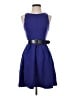 Theory Solid Blue Casual Dress Size 4 - photo 1