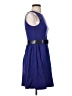 Theory Solid Blue Casual Dress Size 4 - photo 4