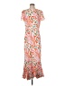 Rhode Print Orange Casual Dress Size S (estimated) - photo 1