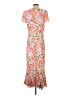 Rhode Print Orange Casual Dress Size S (estimated) - photo 2