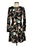 Ann Taylor LOFT Paisley Black Casual Dress Size 2 Petite - photo 1