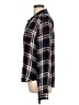 Paige 100% Viscose Plaid Black Long Sleeve Button-Down Shirt Size L - photo 5