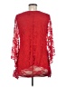 Brittany Black Red 3/4 Sleeve Blouse Size M - photo 2