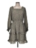 Hayden 100% Polyester Paisley Gray Casual Dress Size M - photo 1