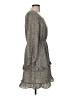 Hayden 100% Polyester Paisley Gray Casual Dress Size M - photo 4