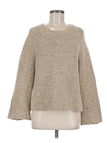 Madewell Flecked Wide-Sleeve Pullover Sweater (view 1)