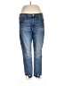 Express Solid Blue Jeans Size 14 - photo 1