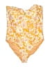 J.Crew Floral Yellow One Piece Swimsuit Size 16 - photo 1