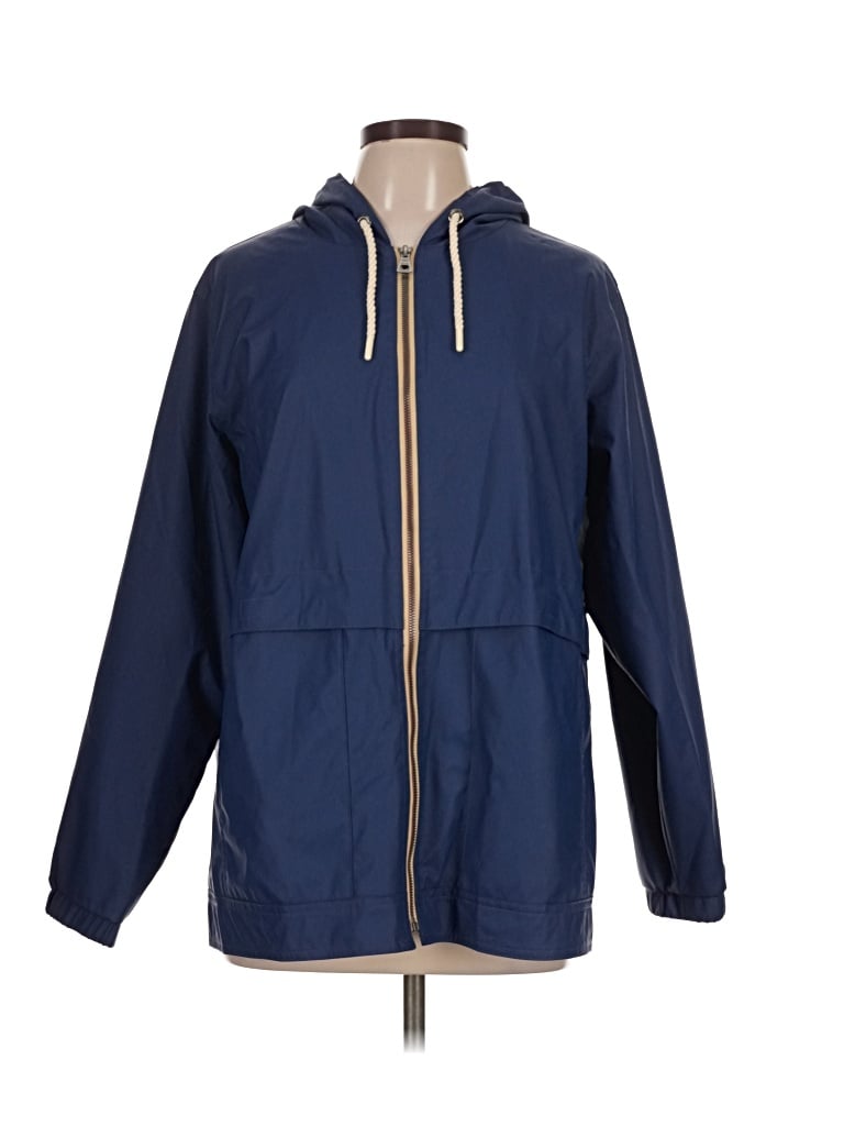 Pre-owned Weatherproof Raincoat In Blue
