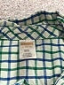 Gymboree 100% Cotton Checkered-gingham Green Long Sleeve Button-Down Shirt Size 10 - 12 - photo 3