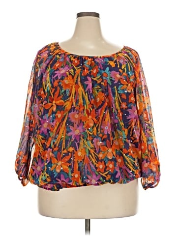 Cathy Daniels 3/4 Sleeve Blouse (view 1)