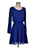 Miami 100% Polyester Solid Blue Casual Dress Size S - photo 1