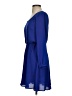 Miami 100% Polyester Solid Blue Casual Dress Size S - photo 5