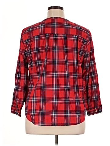 Old Navy 3/4 Sleeve Button-Down Shirt (view 2)