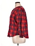 Old Navy 100% Cotton Plaid Red 3/4 Sleeve Button-Down Shirt Size XL Petite - photo 5