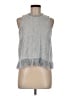 Mud Pie Blue Sleeveless Blouse Size M - photo 1