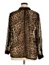 Fun & Flirt 100% Polyester Animal Print Brown Long Sleeve Blouse Size 2X - photo 2
