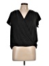 Chenault Black Short Sleeve Blouse Size L - photo 1