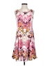 Perceptions Print Pink Cocktail Dress Size S (petite) - photo 1