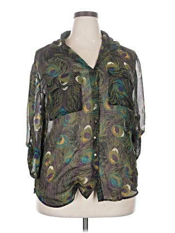 Sara Michelle 3/4 Sleeve Blouse (view 1)