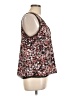 Halogen 100% Polyester Brown Sleeveless Top Size L - photo 4