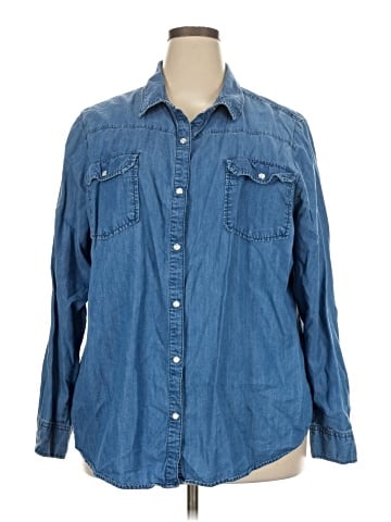 Boutique + Long Sleeve Button-Down Shirt (view 1)