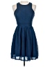 Francesca's 100% Polyester Blue Formal Skirt Size XS - photo 1